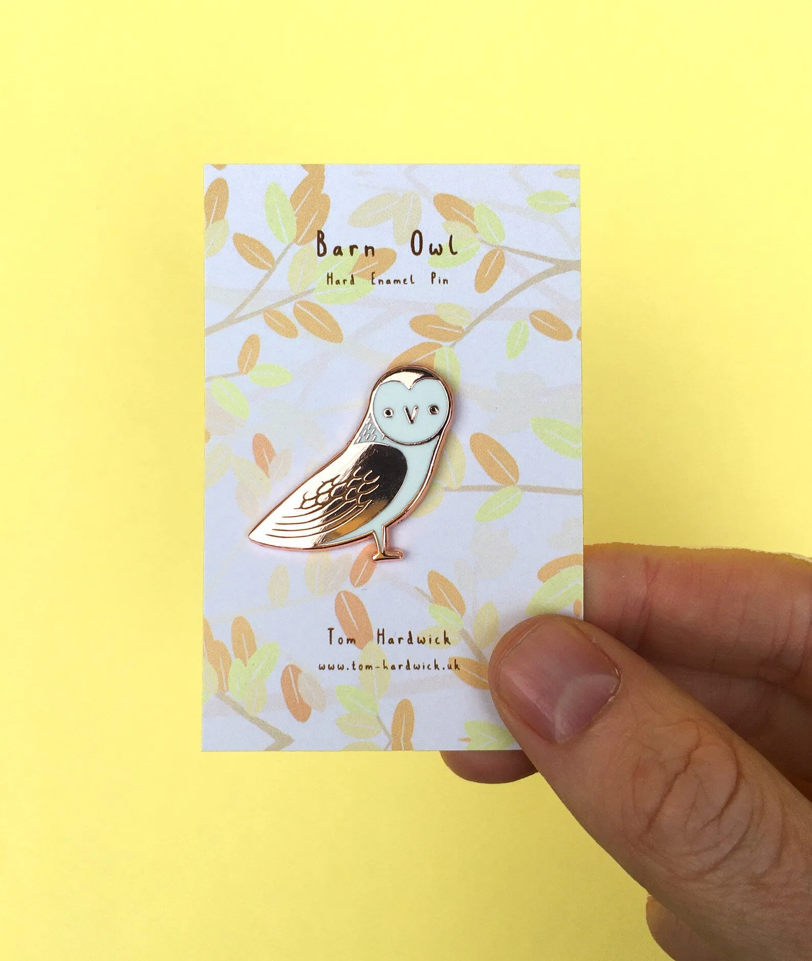 Barn Owl Enamel Pin