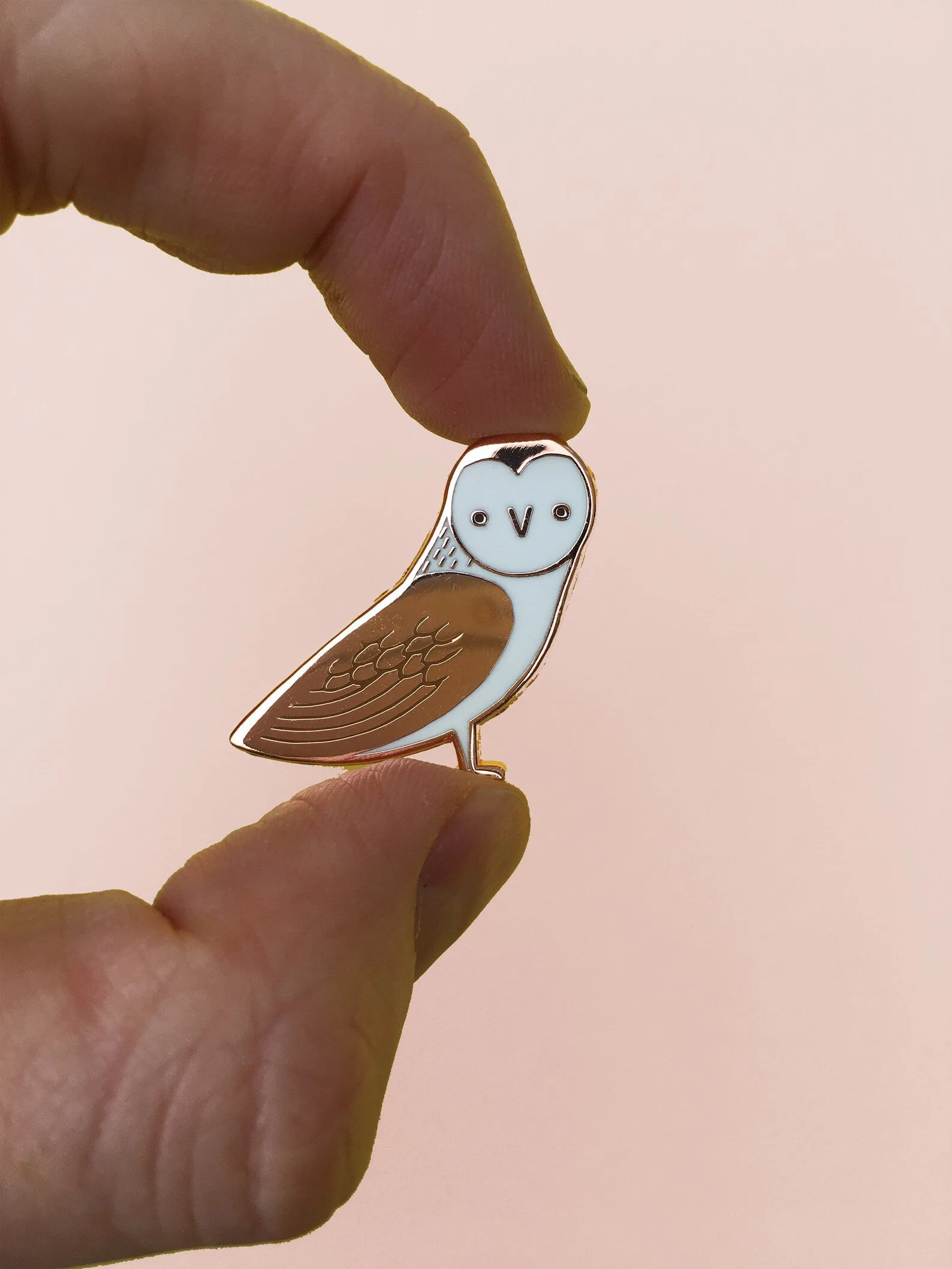 Barn Owl Enamel Pin