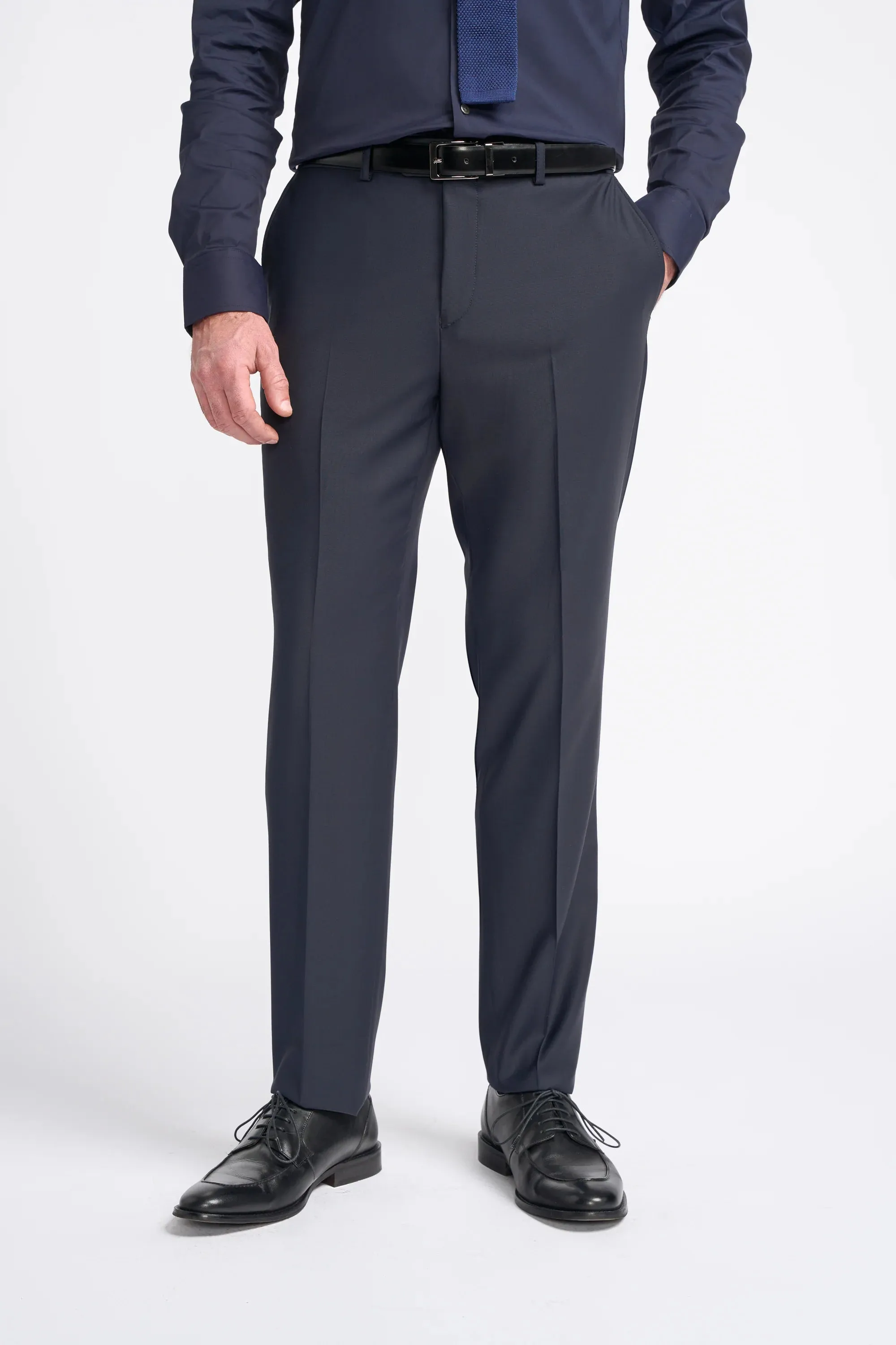 Bond - Men's Dark Navy 3 Piece Tailored Fit Suit