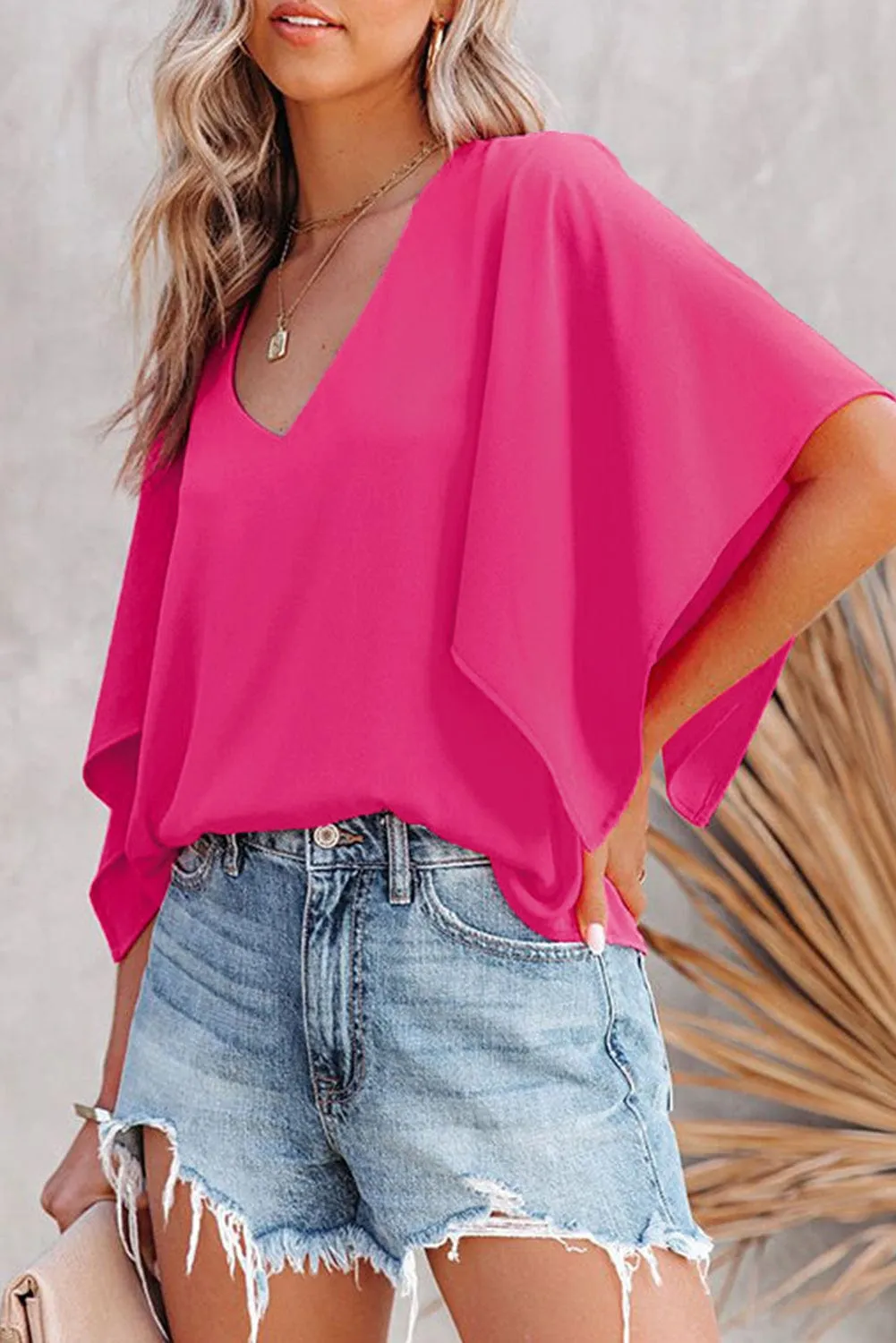 Breathtaking V Neck Blouse