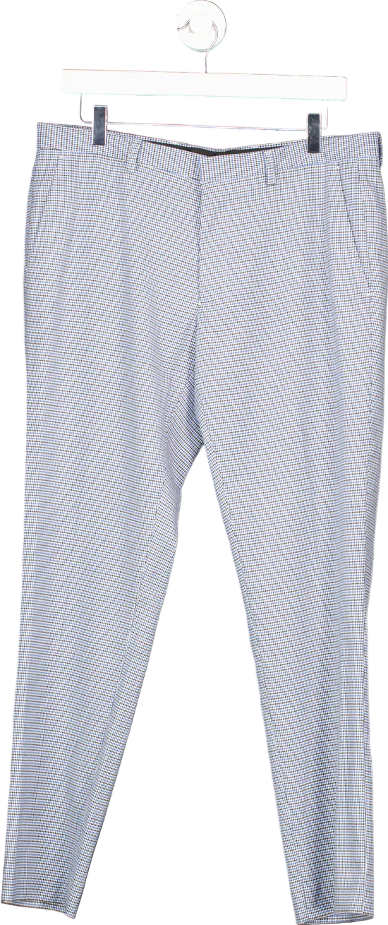 Burton Menswear Blue Skinny Fit Trousers with Stretch UK 34S