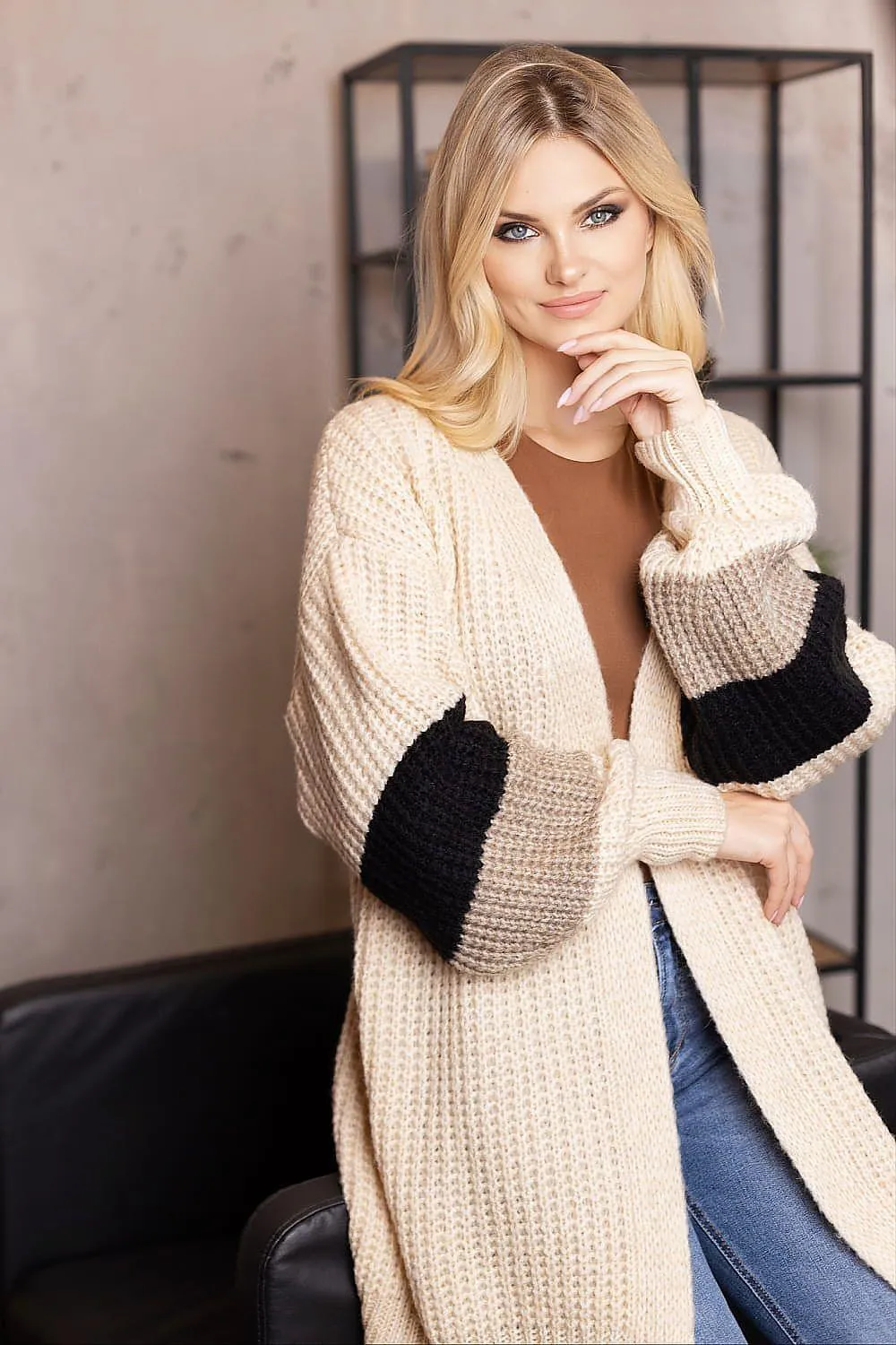 Chic Striped Cozy Cardigan