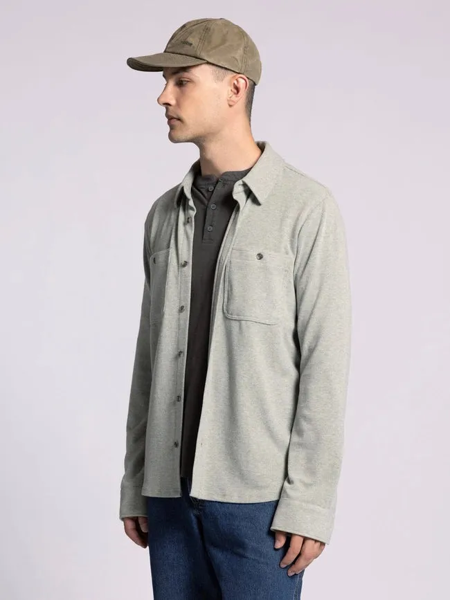 Clark Shirt - Long Sleeve Button Up  VETIVER HEATHER