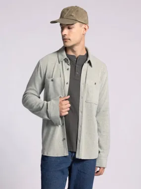 Clark Shirt - Long Sleeve Button Up  VETIVER HEATHER