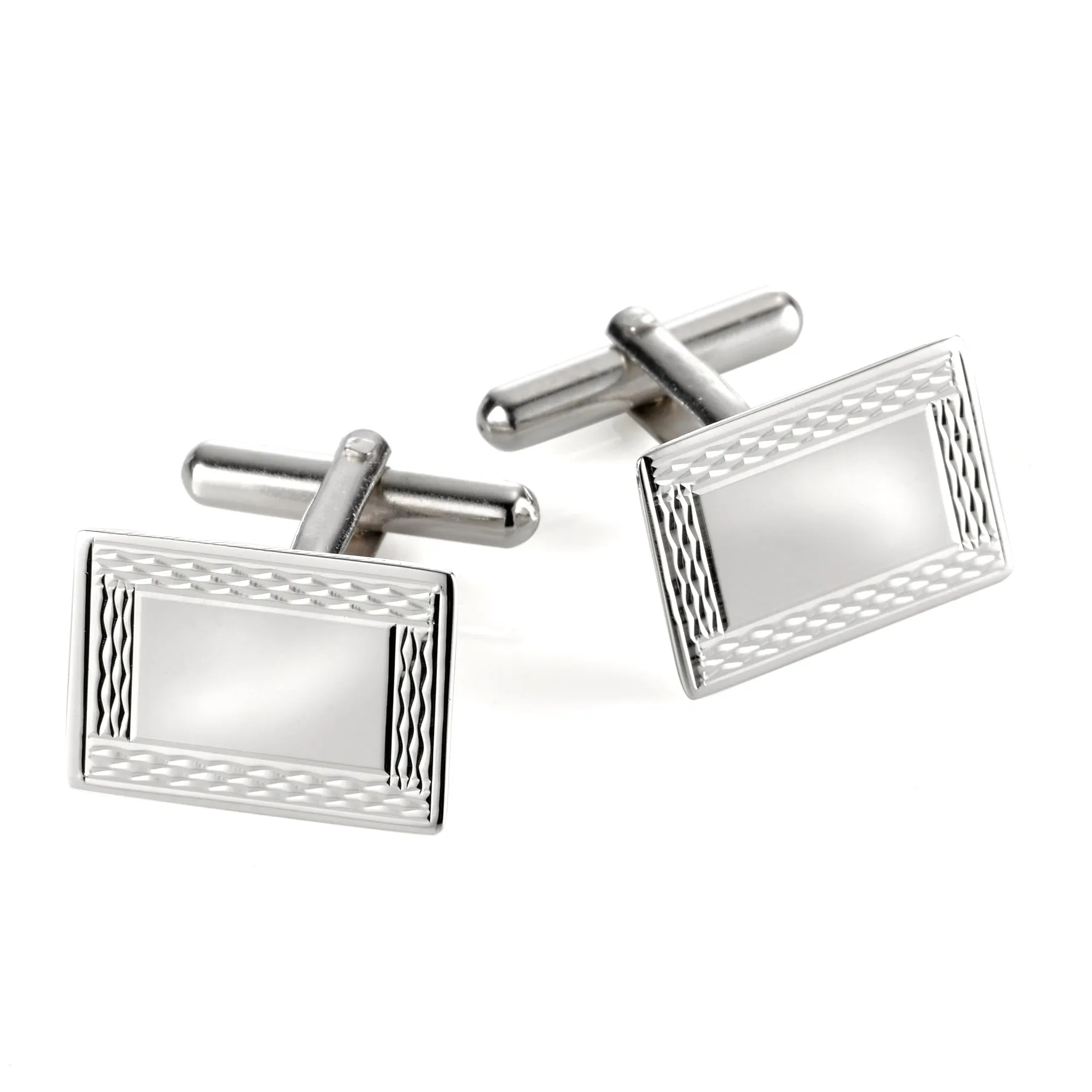 Cudworth Sterling Silver Rectangle Cufflinks