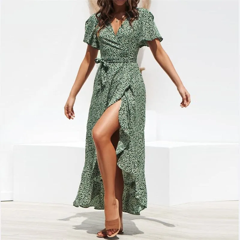 DressBetty - Beach Floral Boho Casual Sexy Party Maxi Dress