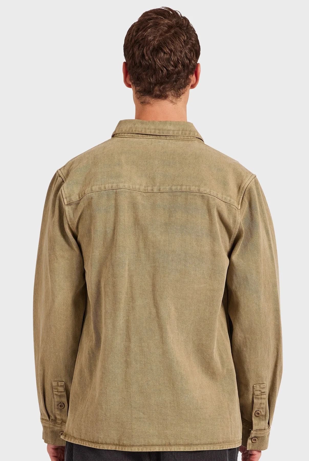 Essential Overshirt in Dune Green