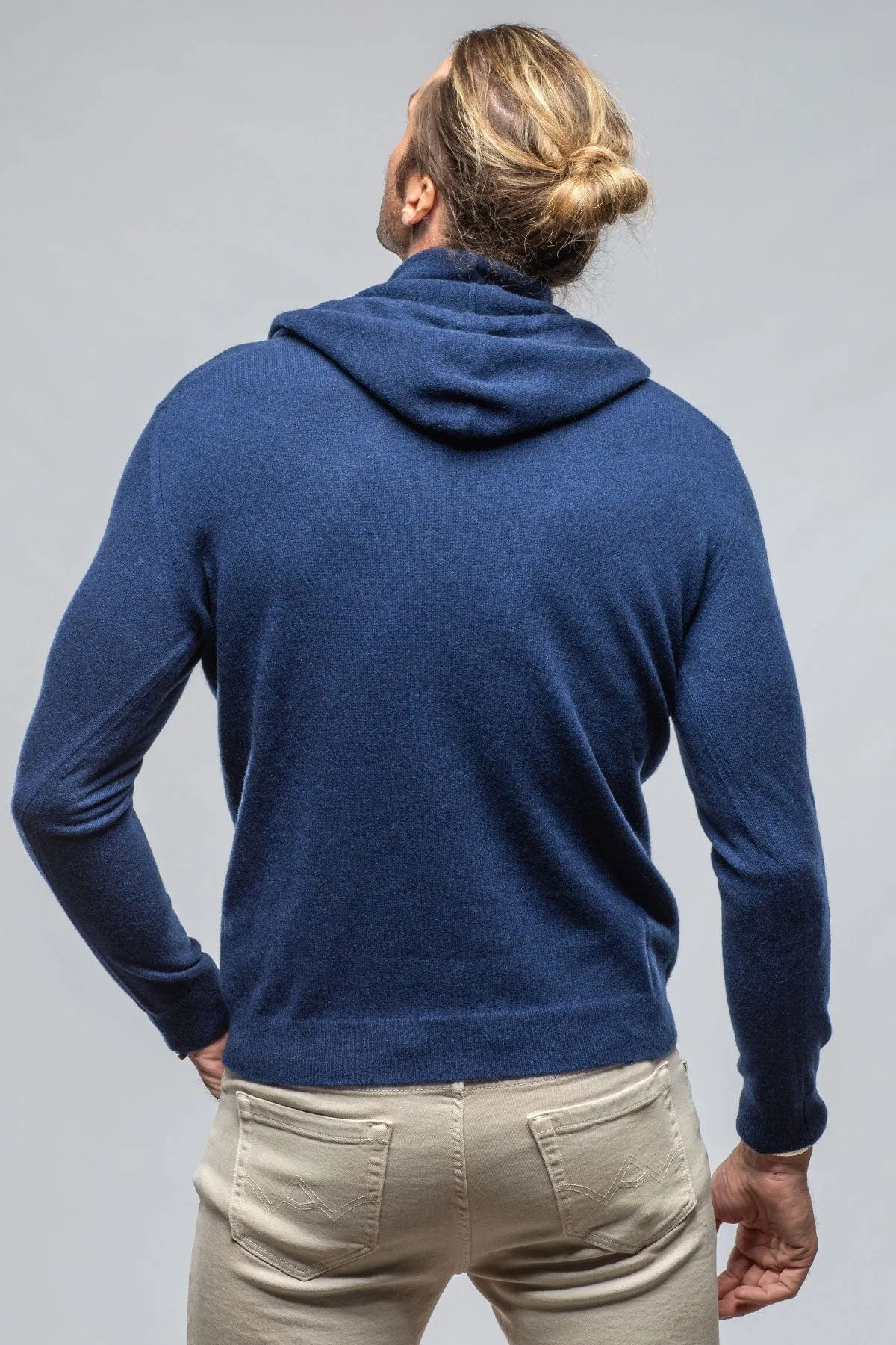 Florio II Cashmere Hoodie In Navy