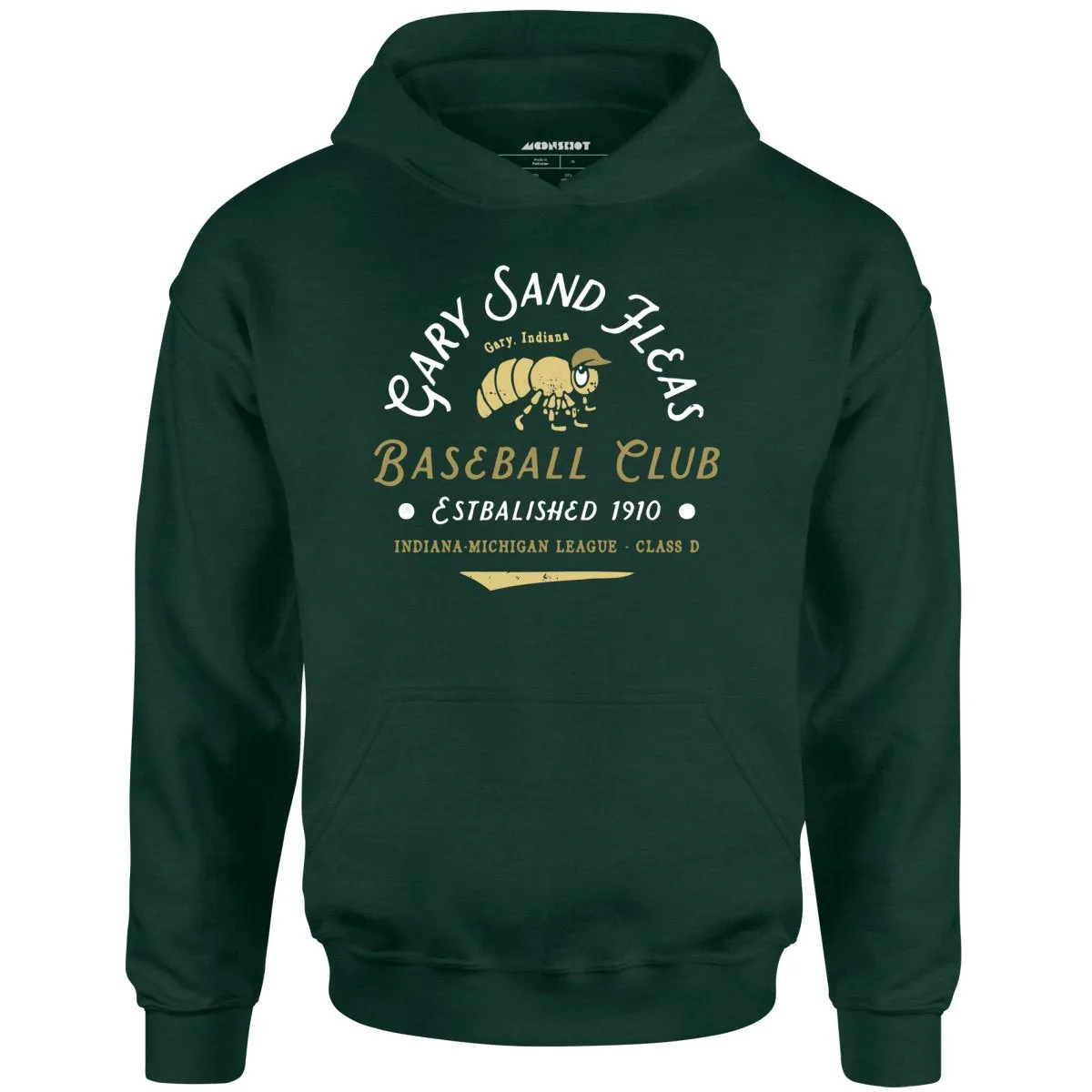 Gary Sand Fleas - Indiana - Vintage Defunct Baseball Teams - Unisex Hoodie