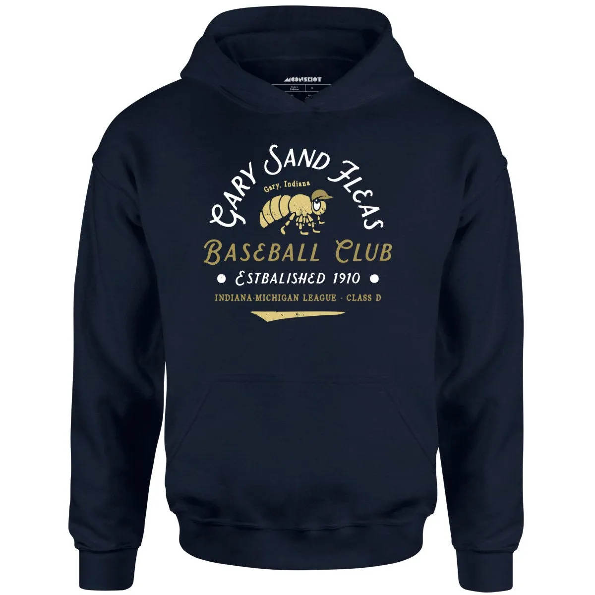 Gary Sand Fleas - Indiana - Vintage Defunct Baseball Teams - Unisex Hoodie