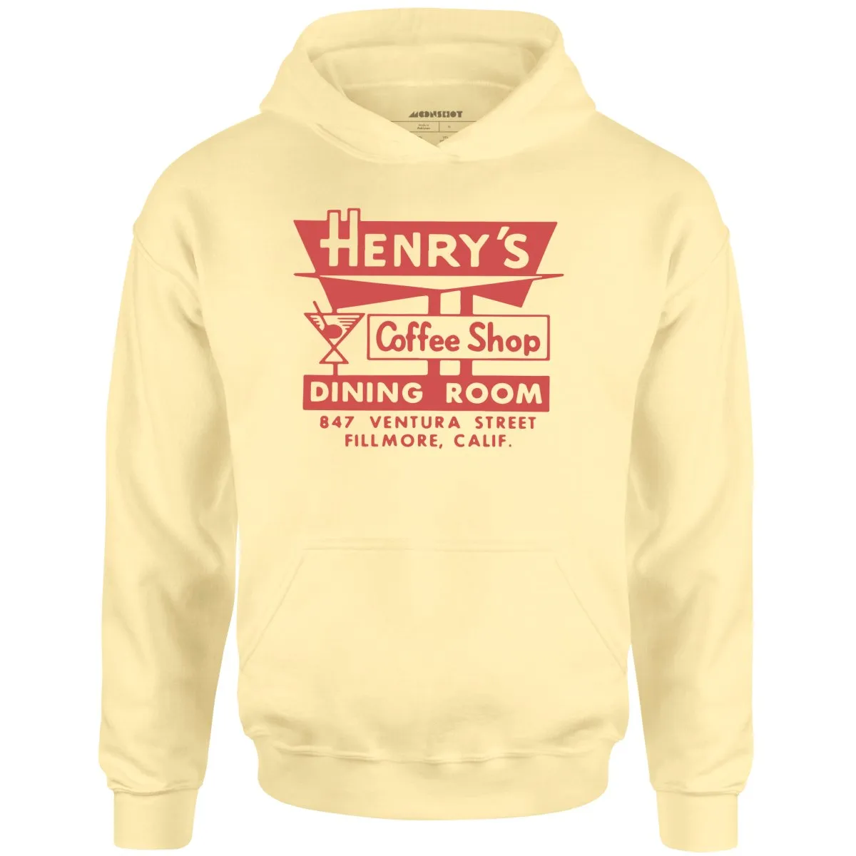 Henry's - Fillmore, CA - Vintage Restaurant - Unisex Hoodie