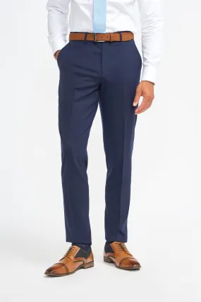 James Navy Super 130s Wool Trouser