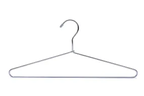 J.S. Hanger Heavy Duty Metal Hanger Suit Coat Hangers with Polished Chrome, Set of 24