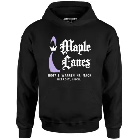 Maple Lanes - Detroit, MI - Vintage Bowling Alley - Unisex Hoodie