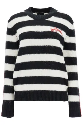 Marc Jacobs Pullover The Striped Brushed Logo Sweater