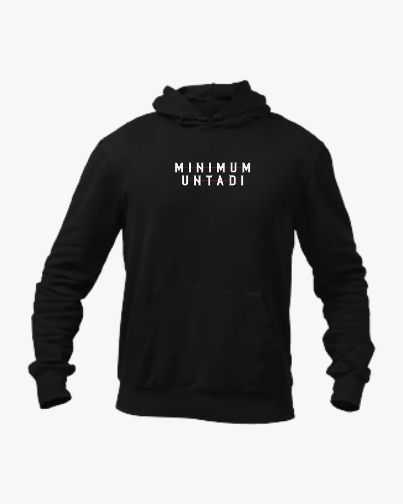 Minimum Untadi Unisex Hoodie Black