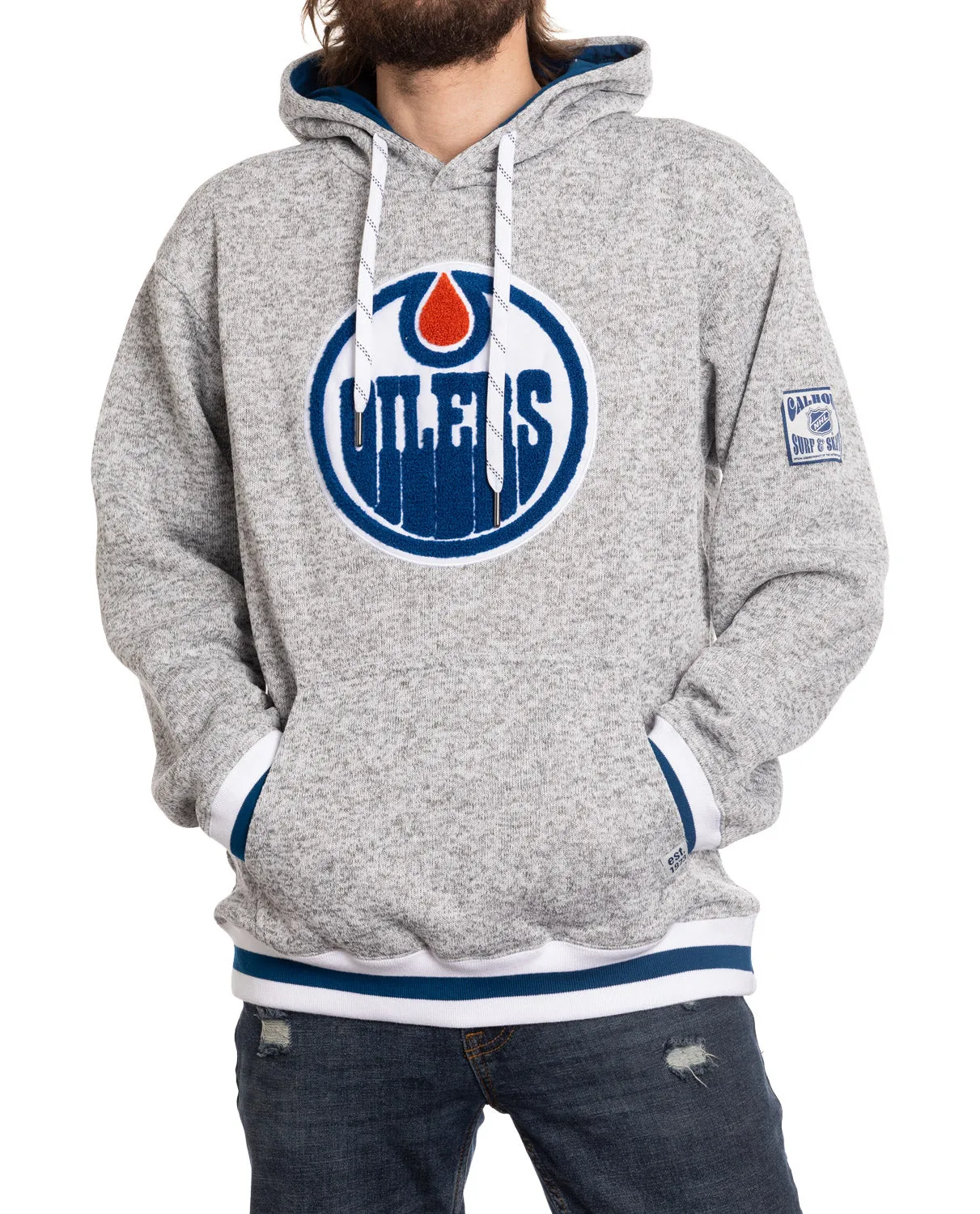 NHL Surf & Skate Edmonton Oilers "Muskoka Style" Striped Hoodie