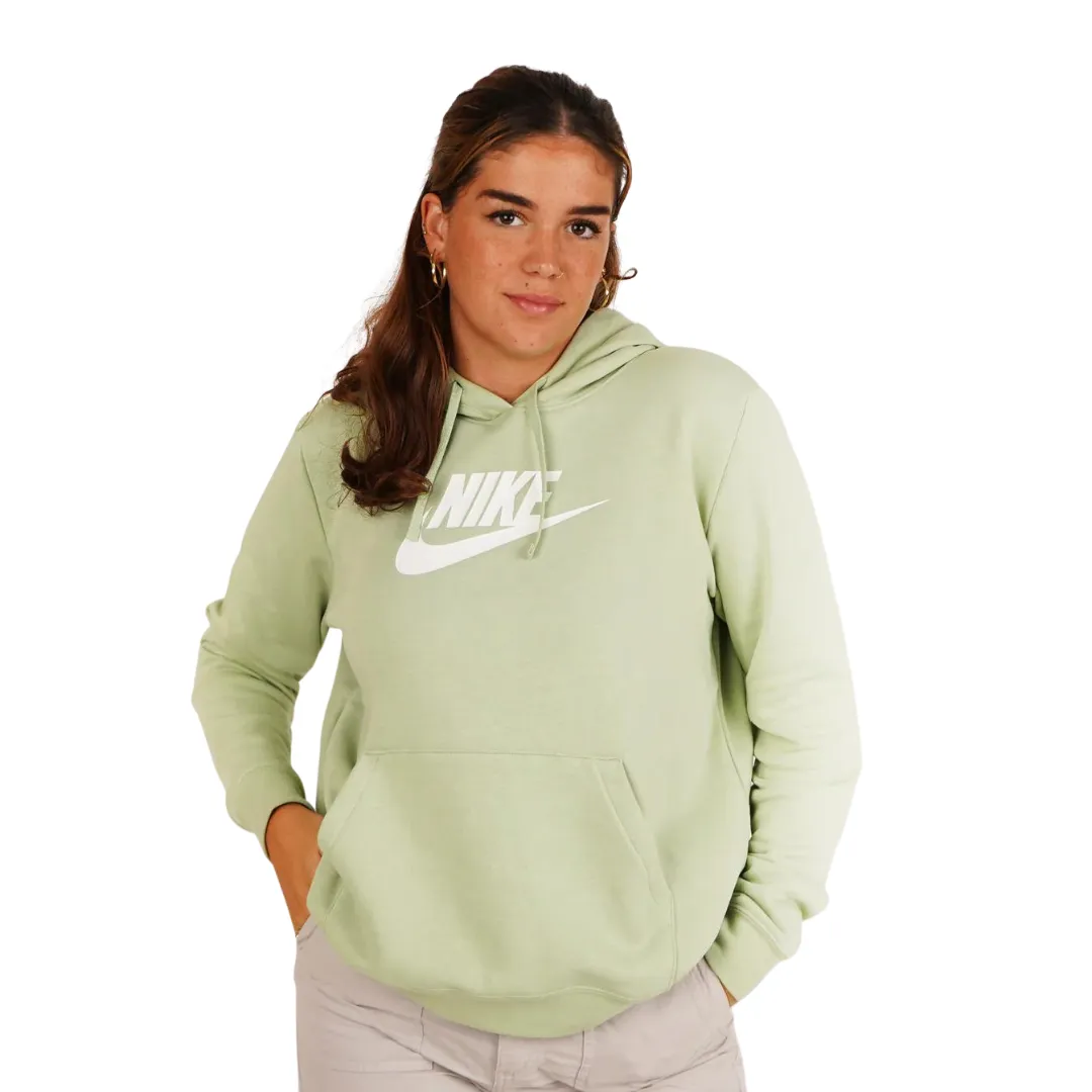 Nike Green Sportswear Logo Pullover Hoodie