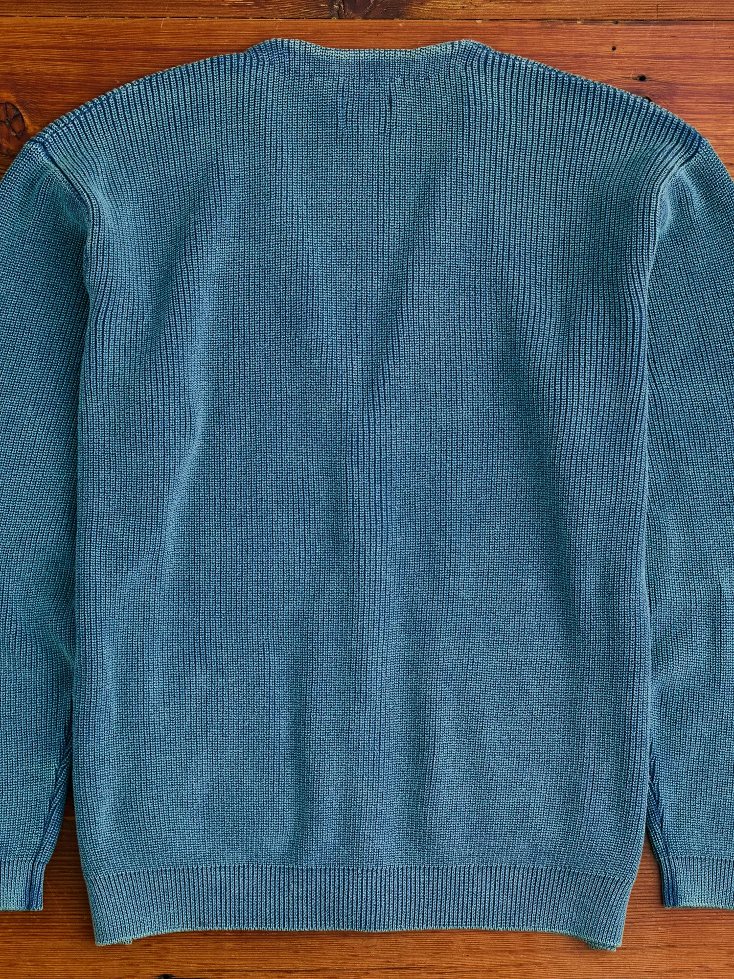 Pigment Dye Summer Cardigan in Faded Blue