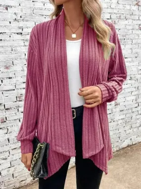 Pit lapel Loose  Women Cardigan Sweater