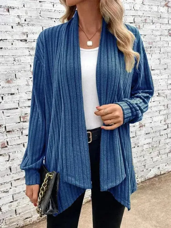 Pit lapel Loose  Women Cardigan Sweater