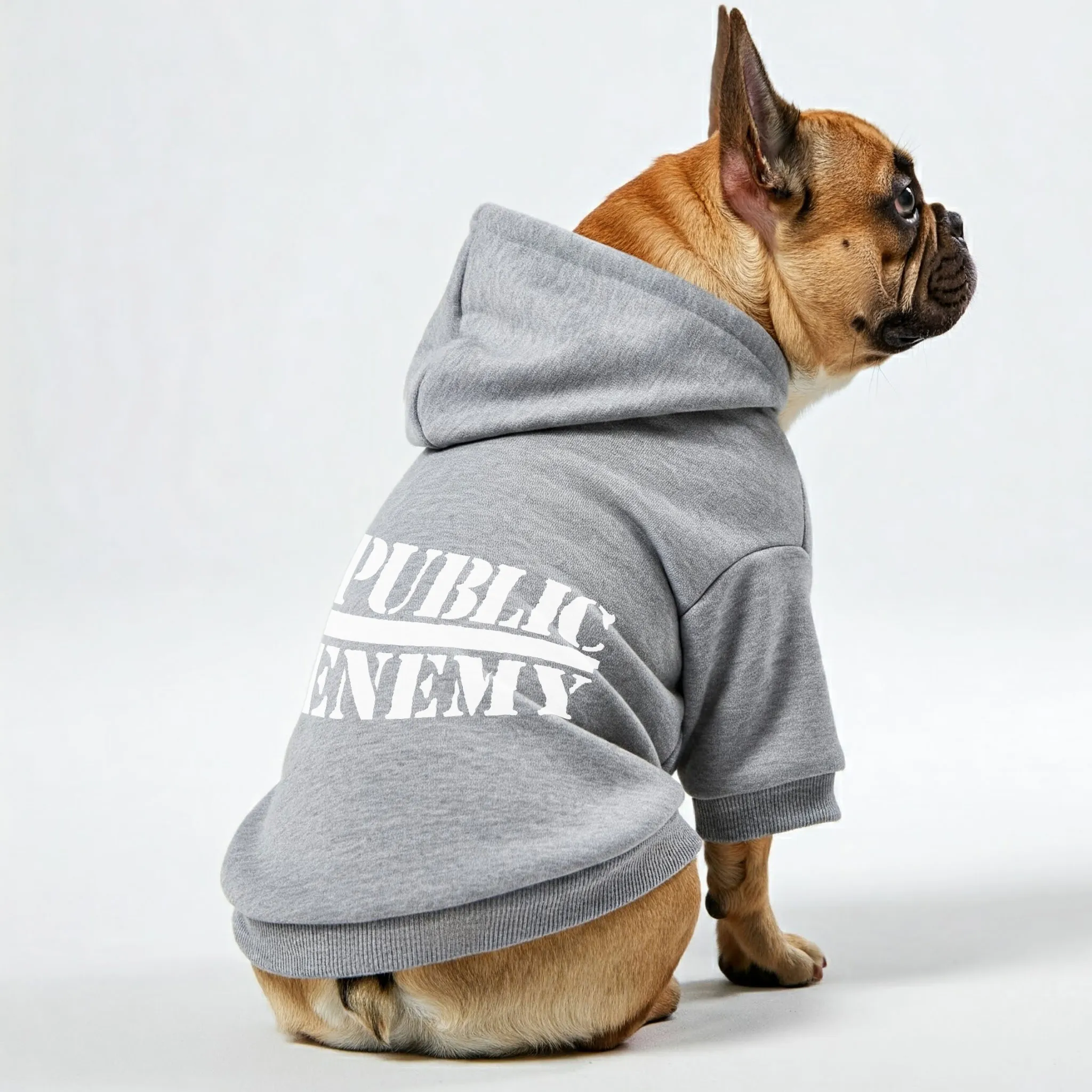 PUBLIC ENEMY -  Personalized French Bulldog Hoodies with Funny Quotes – Stylish, Cozy, and Premium 100% Cotton