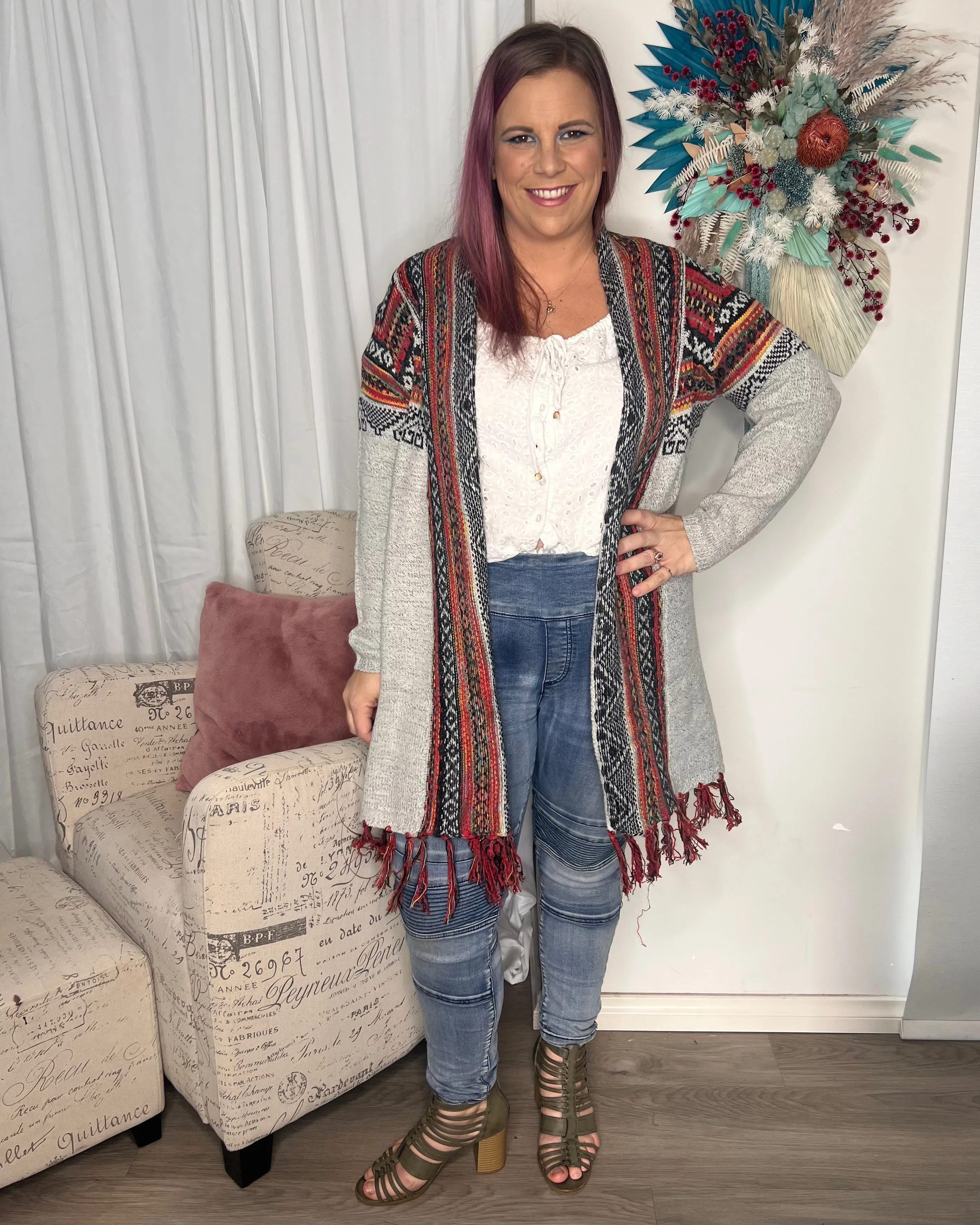 Rita Fringe Cardigan