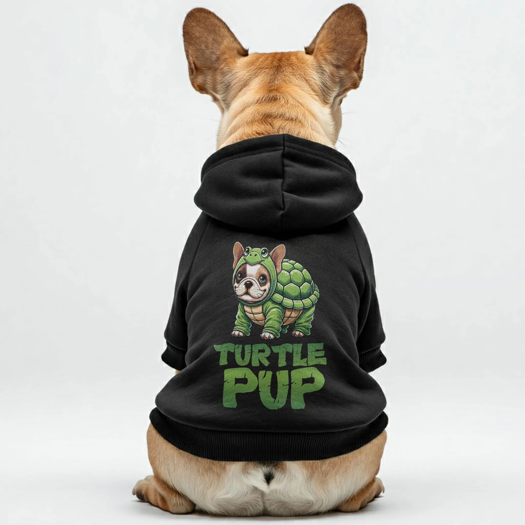 Turtle Pup - Personalized French Bulldog Hoodies with Funny Quotes – Stylish, Cozy, and Premium 100% Cotton