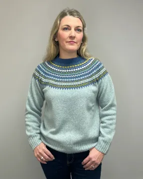 Women's Knitted Fair Isle Jumper (L5218/7) - Haar