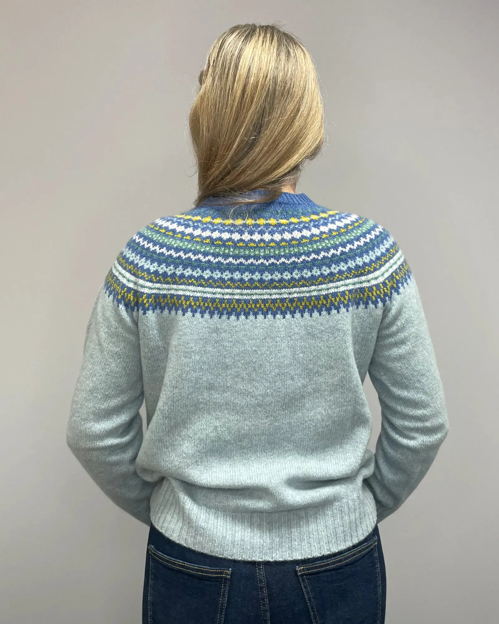 Women's Knitted Fair Isle Jumper (L5218/7) - Haar