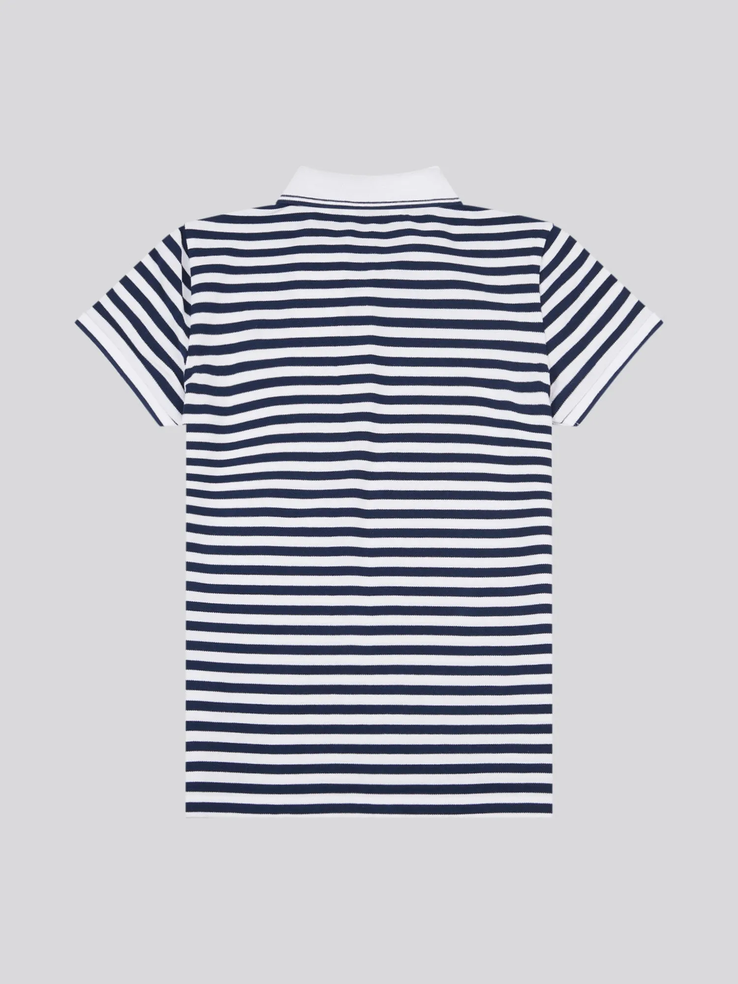 Womens Stripe Polo Shirt in Navy Iris